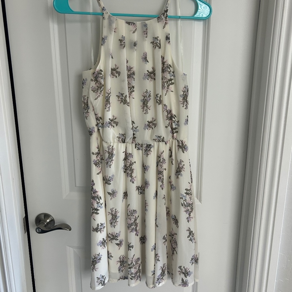 Blue Rain Floral Dress from Francesca’s